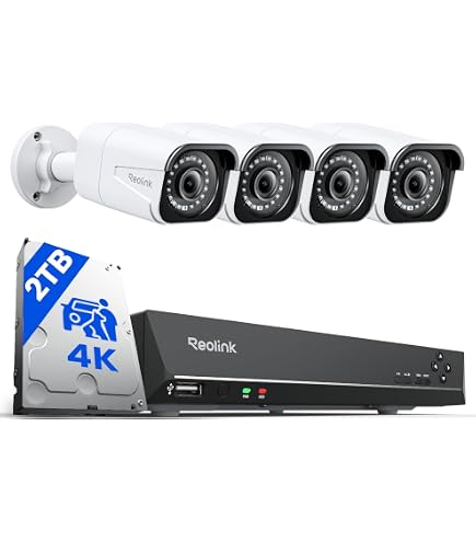 Amazon.co.jp: Reolink 防犯カメラセット 12MP PoE RLC-1212A×2+RLN8